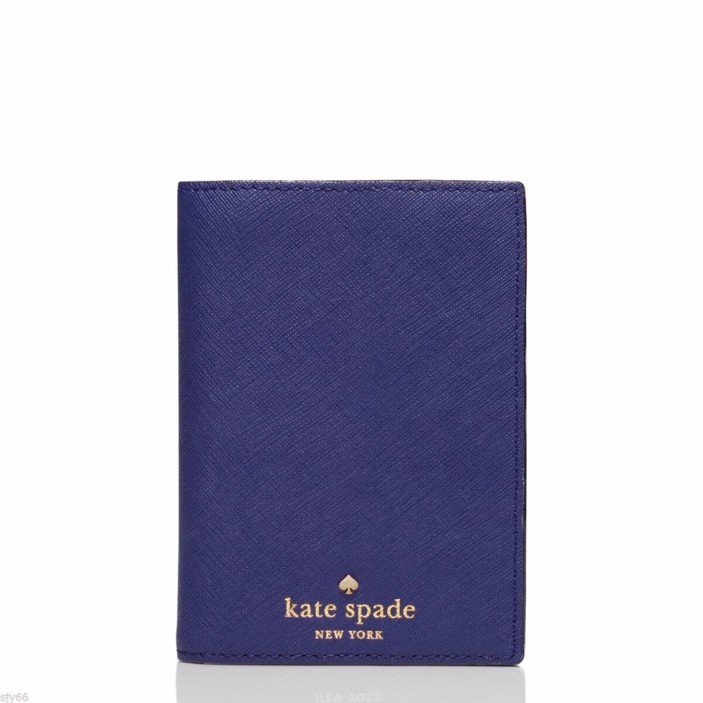 KATE SPADE Passport Holder NWT! Rare Blue Leather! FANTASTIC GIFT! - Picture 12 of 16